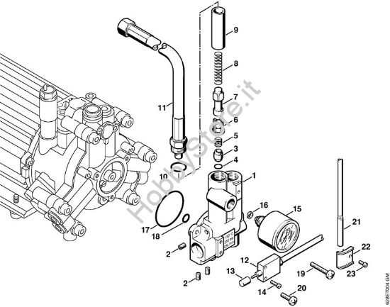 Unità  regolatrice di sicurezza Idropulitrice elettrica (RE) RE 500 W della marca STIHL